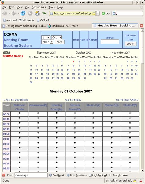 Ccrma Calendar
